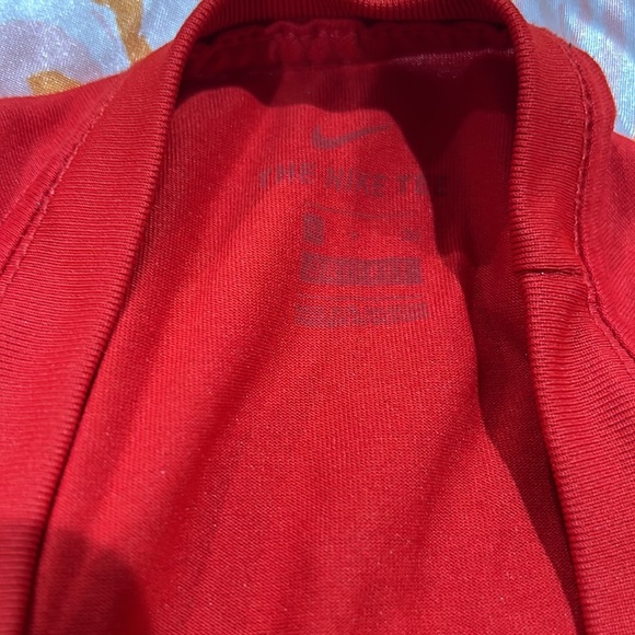 2 RED shirts champion shirt size M and Small Mike dri fit shirt - Picture 4 of 4